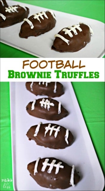 football brownie truffles