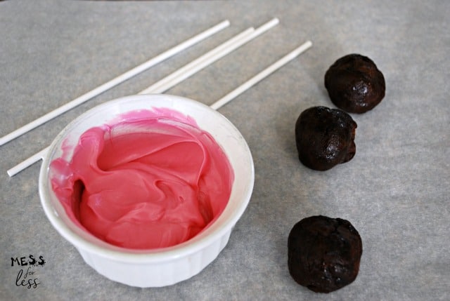 brownie cake pops for valentines
