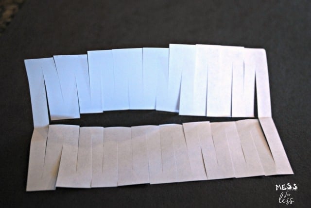 how to make a big loop out of an index card
