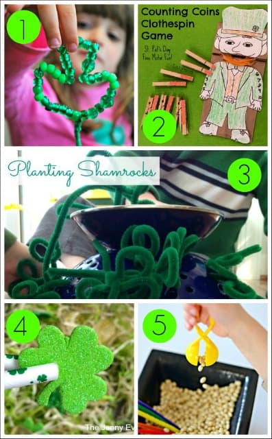 Kids Fine Motor Activities for St. Patrick's Day