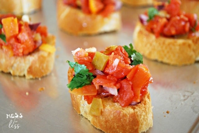 tex mex bruschetta recipe for party