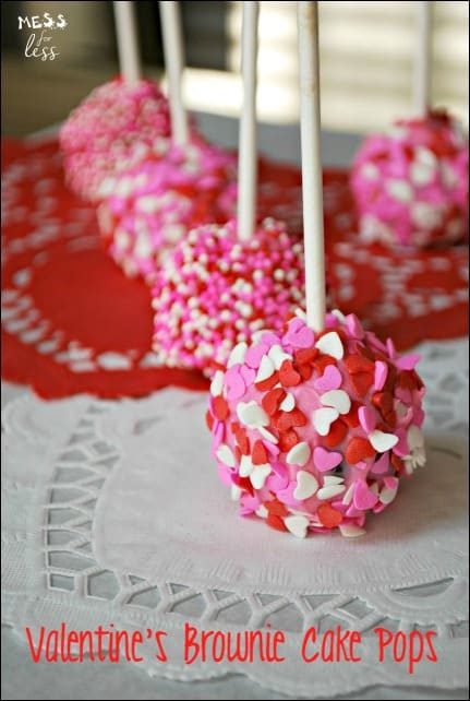 Valentine\'s Brownie Cake Pops