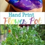 handprint flower pot craft