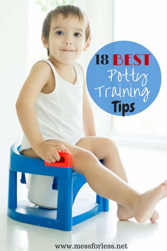 18 Best Potty Training Tips - Take the frustration out of potty training with these tips plus learn the most effective potty training method I have found.