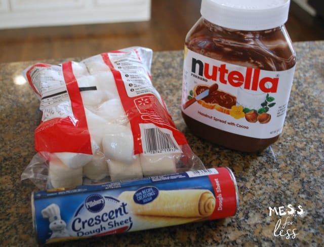 ingredients to make Crescent S'mores Bars