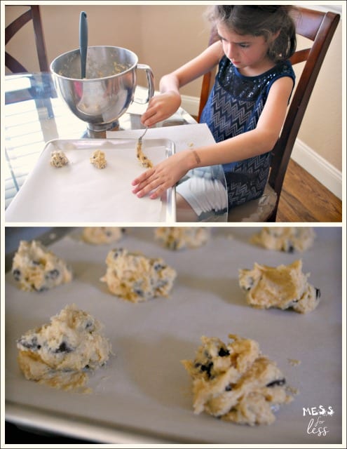 baking chocolate chip cookies