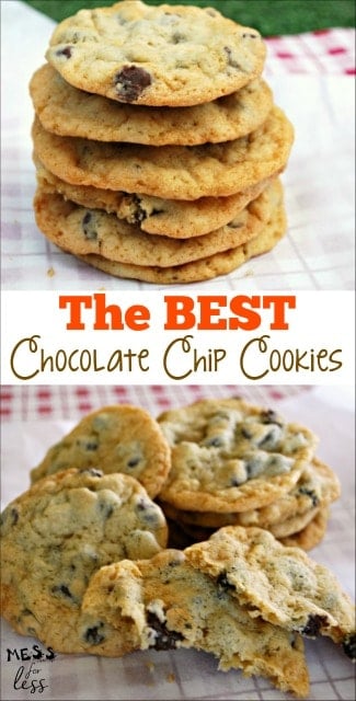 These easy chocolate chip cookies are the best I have ever made! Soft, chewy and full of chips! A must try cookie recipe.