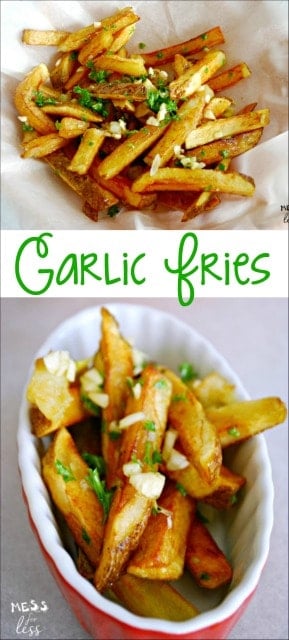 This Garlic Fries Recipe is just as good as the legendary fries served at San Francisco Giants games! Now you can make them at home. 