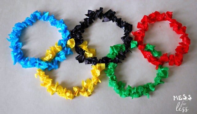 Homemade Olympic Rings Craft Idea  Club Chica Circle - where crafty is  contagious