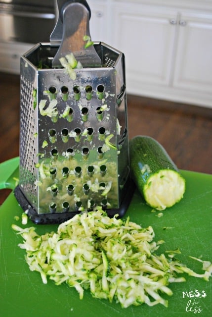 grated zucchini