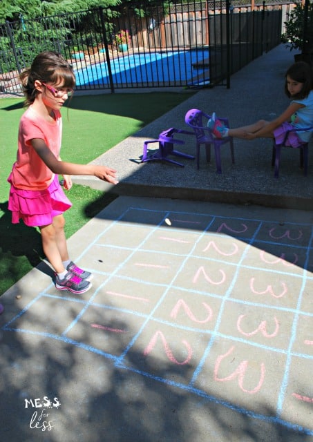 outdoor math game