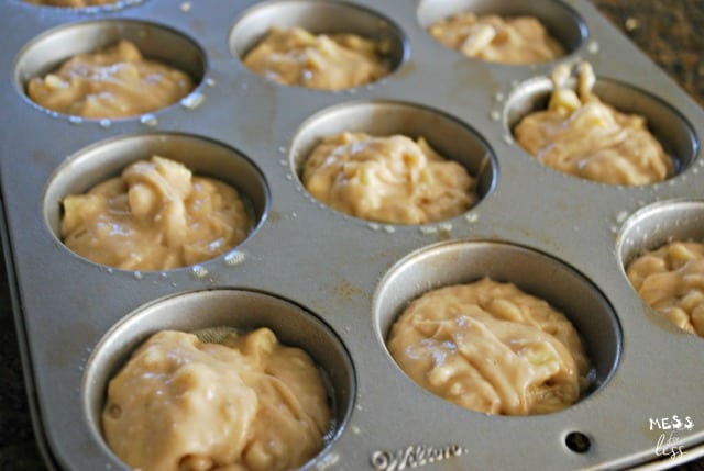 apple muffins in muffin pan