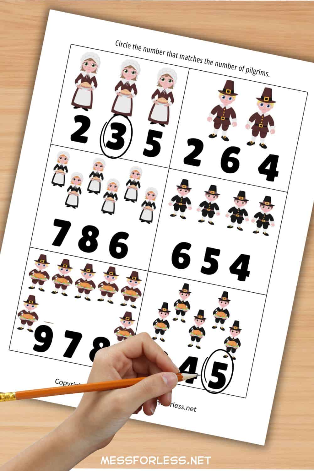 thanksgiving counting game