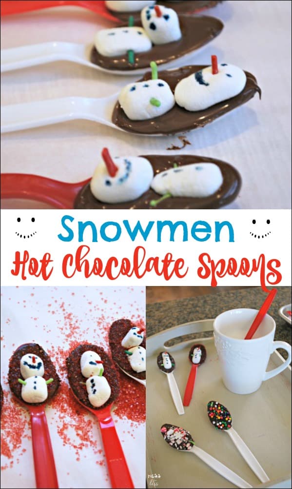 These hot chocolate spoons are so cute and make a great gift idea! Hot cocoa spoons are simple to make with kids and they make a yummy cup of hot chocolate.