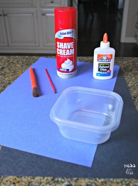 shaving cream paint