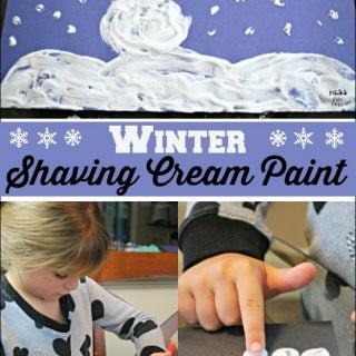 shaving cream paint