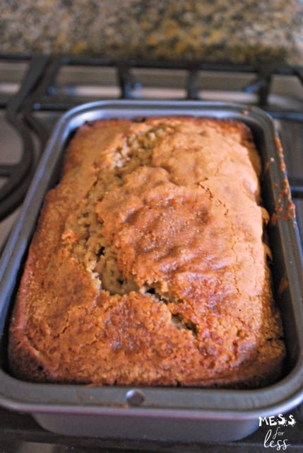 apple bread made with apple sauce