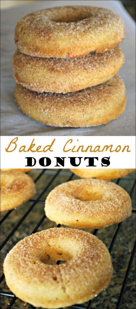 These Baked Cinnamon Donuts are light, fluffy and oh so good! You'll love these warm, right out of the oven! #QuickerPickerUpper #AD 