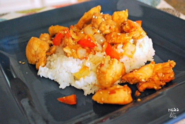 chicken teriyaki over rice