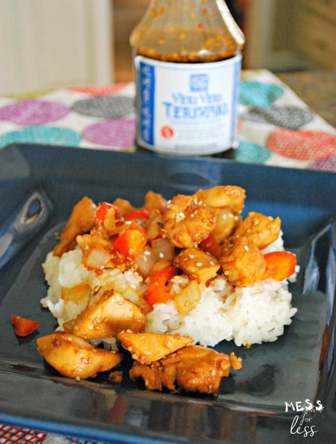 chicken teriyaki over rice