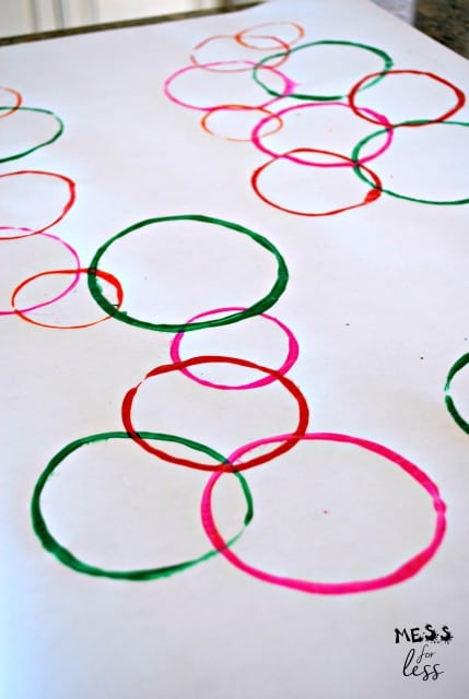 Preschool Basics: Circle Painting with Cups » Share & Remember