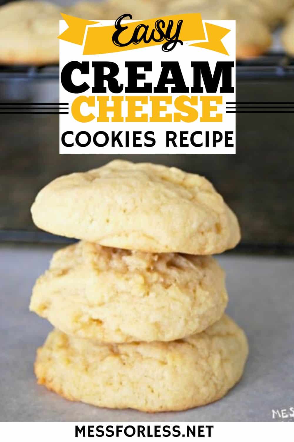 cream cheese cookie recipe pin