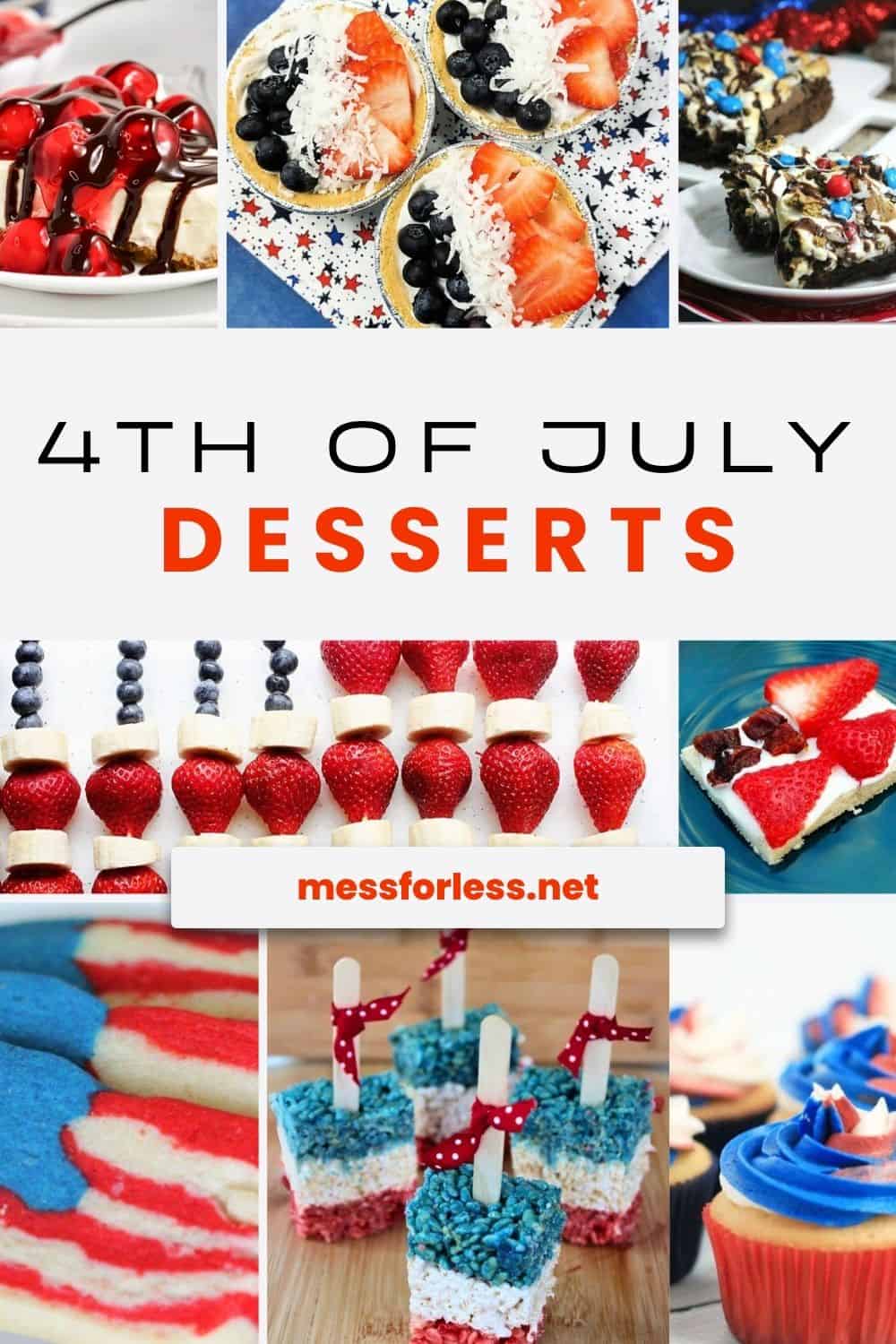 4th of July Desserts Pin