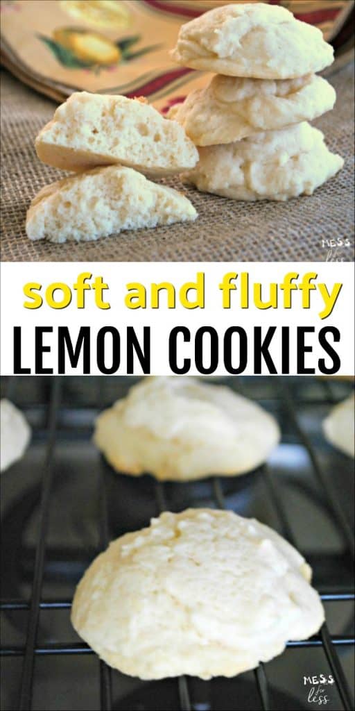 This Lemon Cookie Recipe makes cookies that are soft and fluffy with just the perfect hint of fresh lemon. #ad #SplendaSweeties #SweetSwaps @SPLENDA