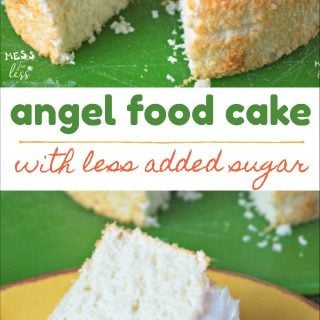 angel food cake with less added sugar 1 a