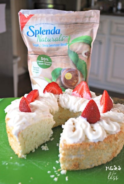  angel food cake with less added sugar