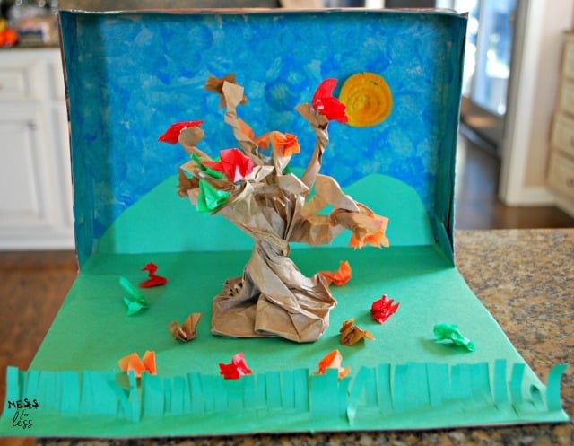 fall diorama