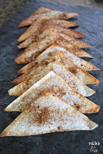 Cinnamon Sugar Wonton Crisps