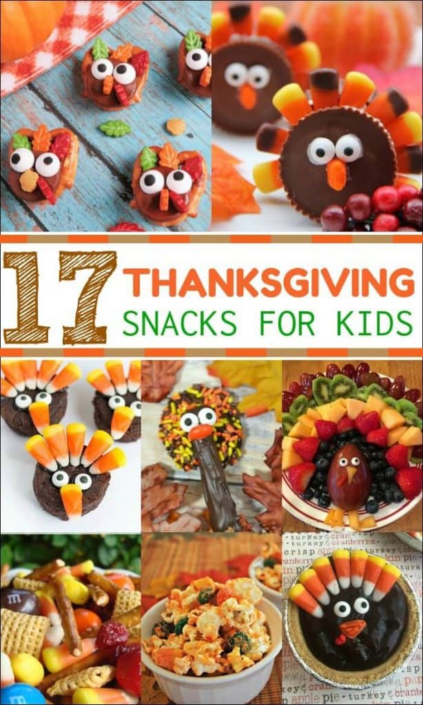 Get the kids involved in Thanksgiving festivities with these Thanksgiving Snacks for Kids. Perfect for a classroom party or for the big day! 