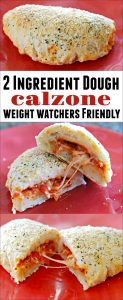2 Ingredient Dough Calzone - Mess for Less