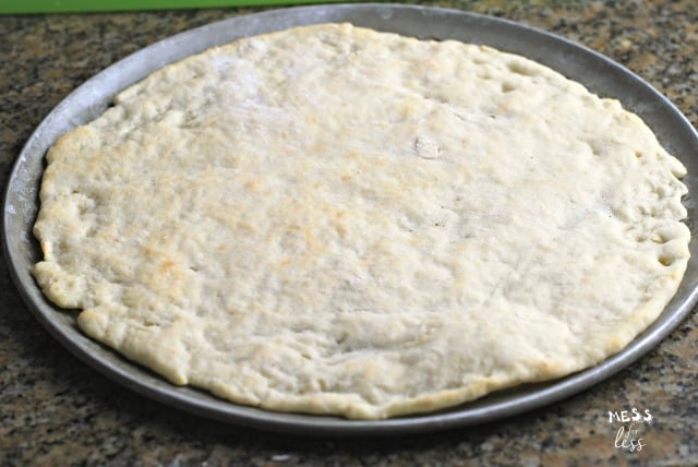two Ingredient Dough pizza