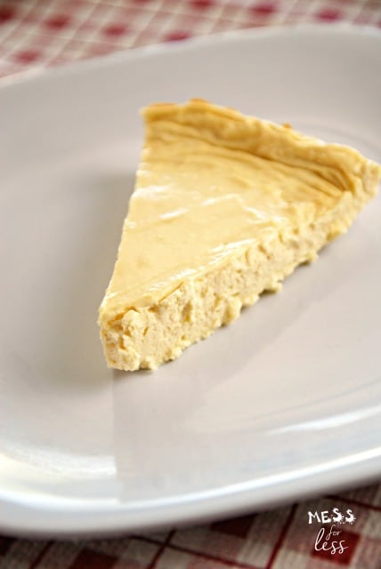 Slice of one point cheesecake