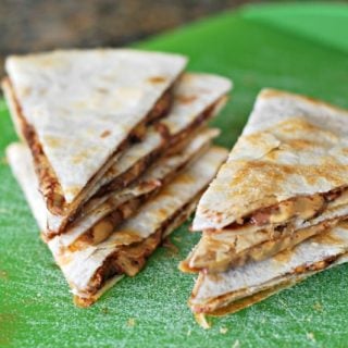 peanut butter quesadillas with chocolate 6