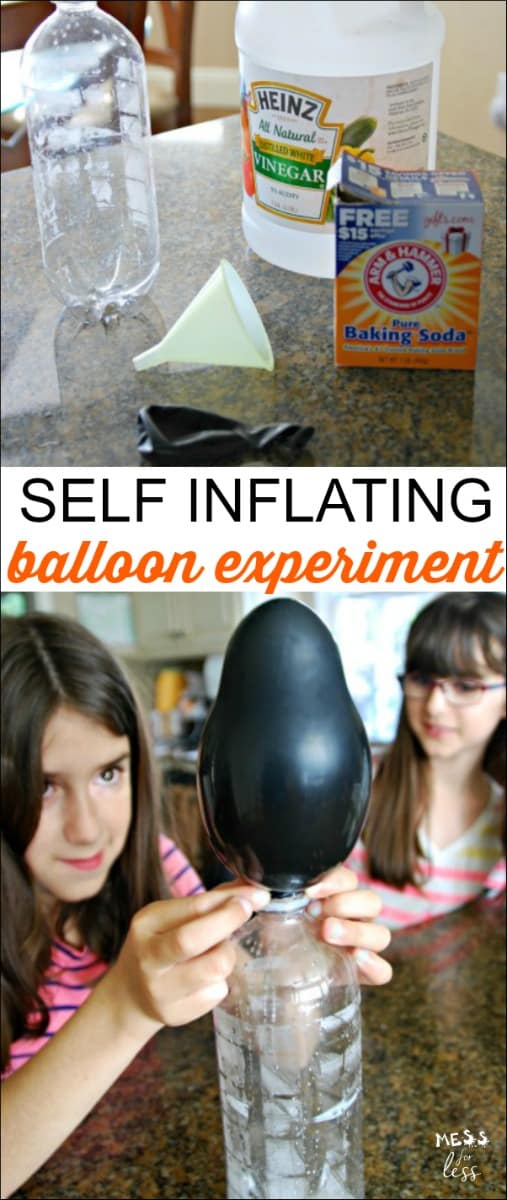 This self inflating balloon experiment will amaze and delight kids. You probably already have all the supplies you need at home for this fun science activity.