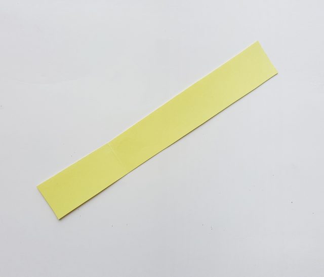 strip of yellow paper