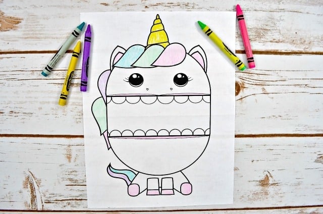 Printable Unicorn Craft for Kids - Mess for Less