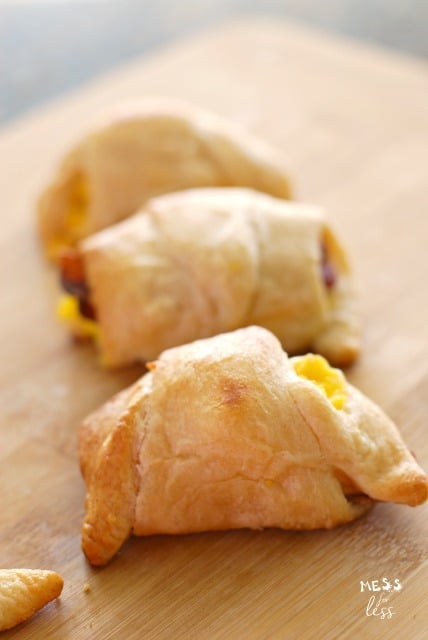 Bacon Egg and Cheese Crescent Rolls