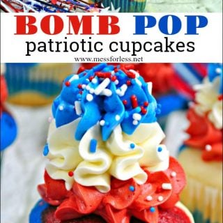 bomb pop patriotic cupcakes