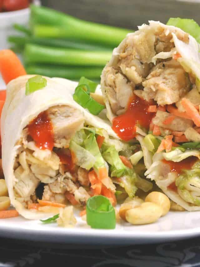 Thai Chicken Wraps WW Friendly