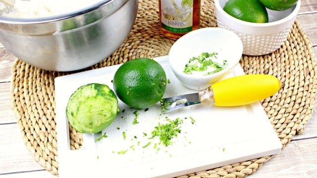 zesting a lime