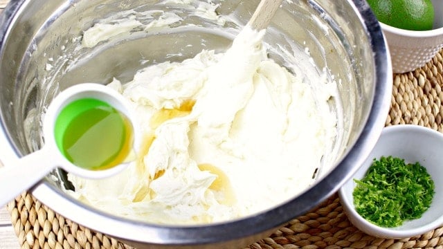 making key lime pie dip