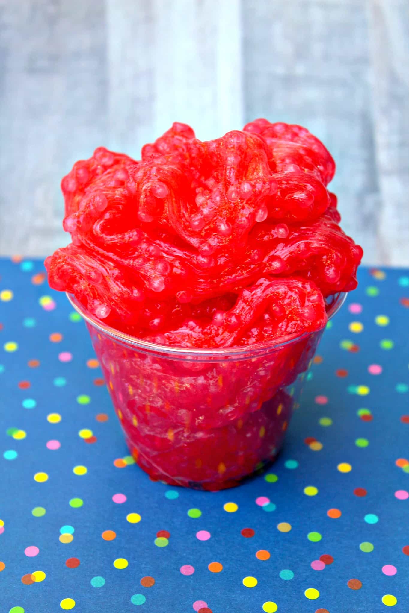 slushie slime in a cup