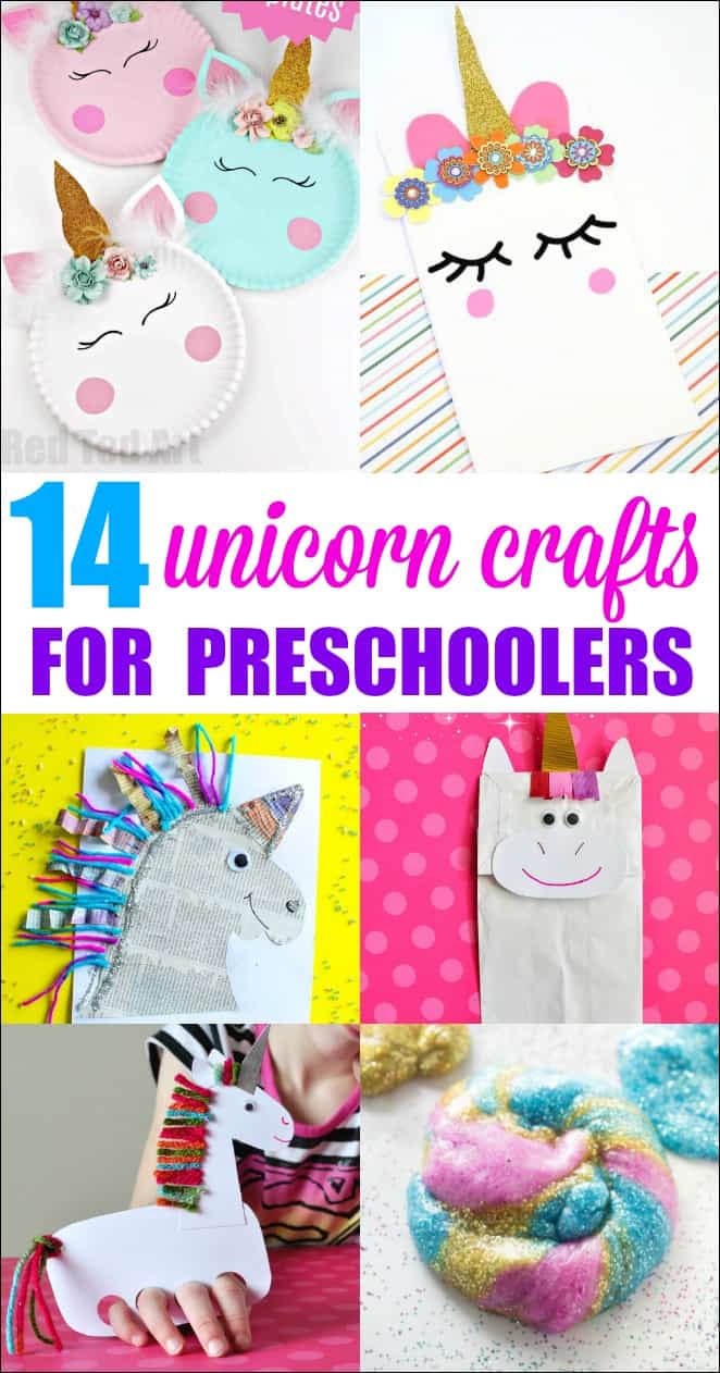 Unicorn Crafts for Preschoolers - Mess for Less