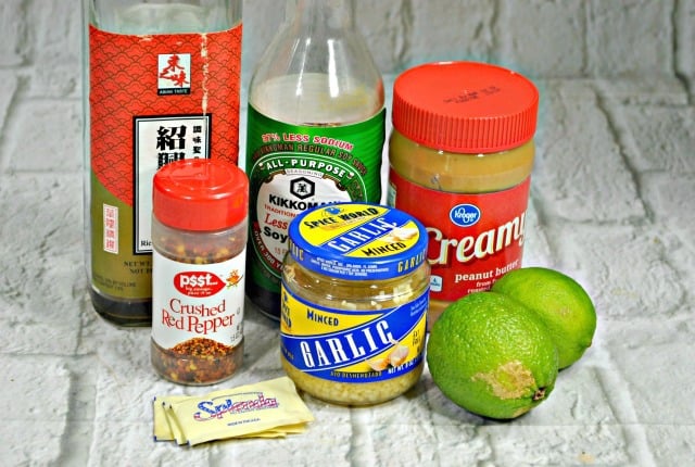 ingredients for Weight Watchers Thai Chicken Wraps