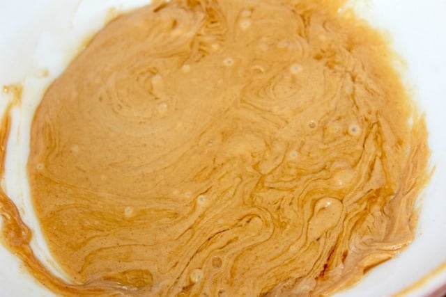 melted peanut butter
