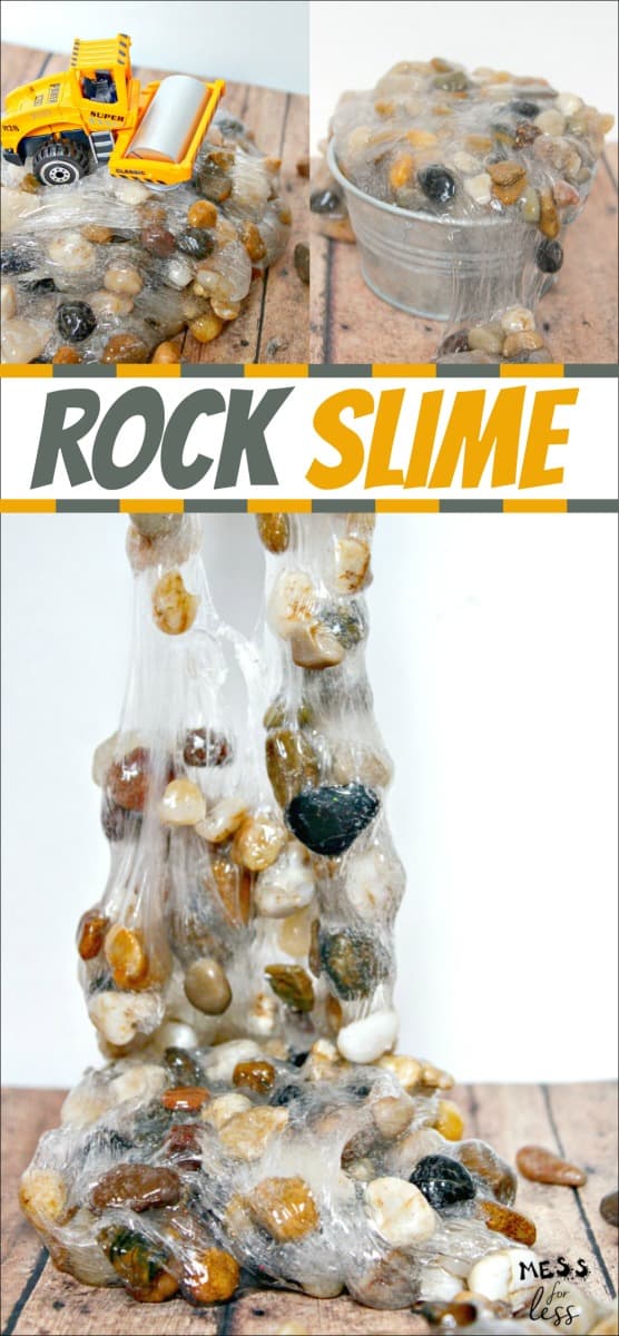 Learn how to make rock slime for kids. It is easier than you think and kids will delight in the texture. 